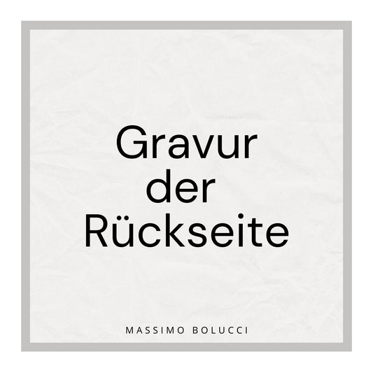 Gravur der Rückseite
